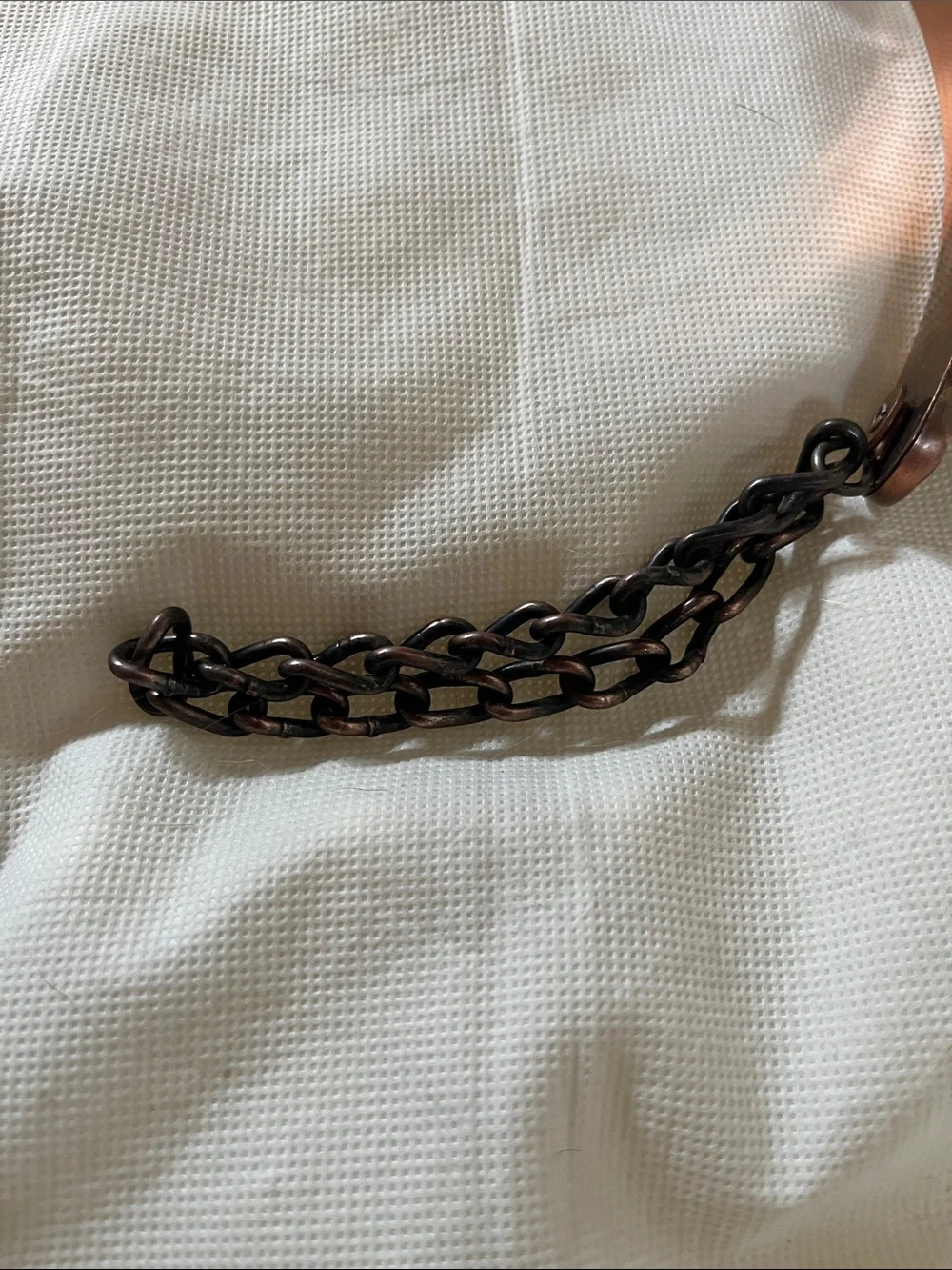 Women’s  Copper Metal Chain Belt - Unbranded Size S